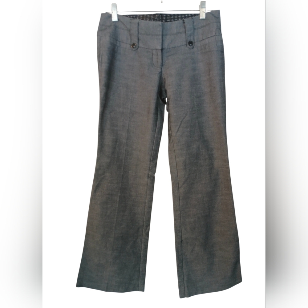 Stooshy women's gray, low-rise, wide-leg dress pants Size 3